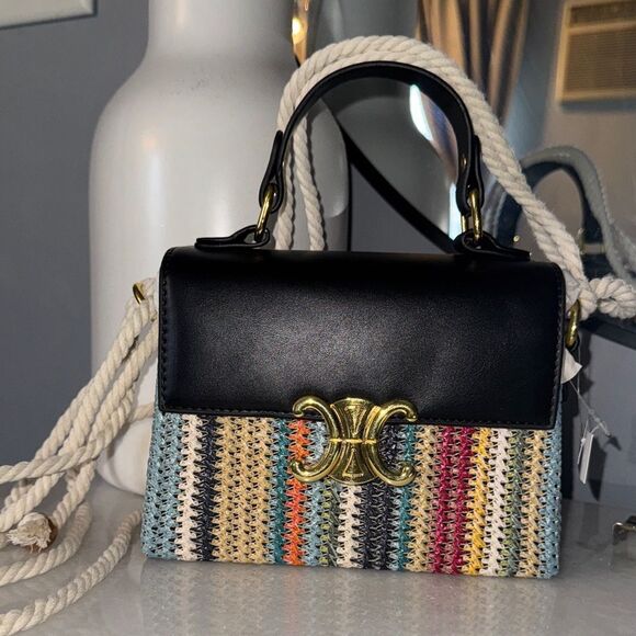 Jane & Berry Handbags - Chic Black and Multicolor Mini Bag
